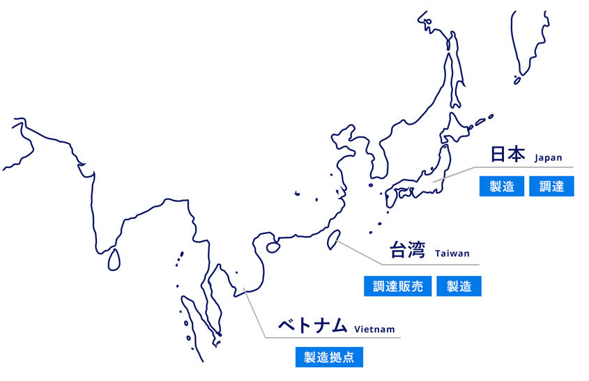 各国の拠点