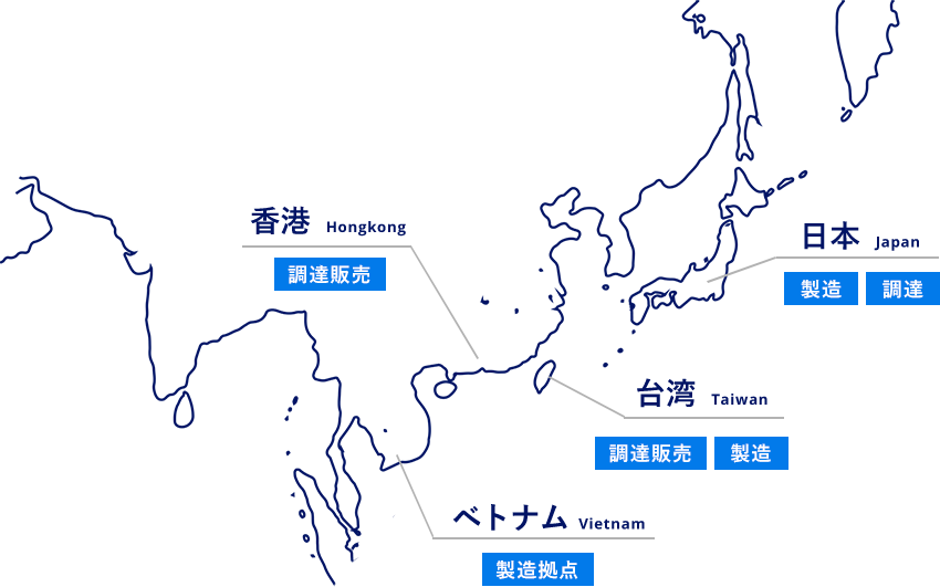 各国の拠点