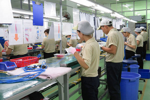 Vietnamese working staff